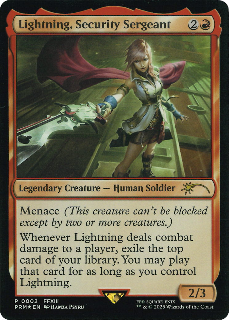 Lightning, Security Sergeant (Costco Bundle) [FINAL FANTASY Promos] | Exor Games New Glasgow