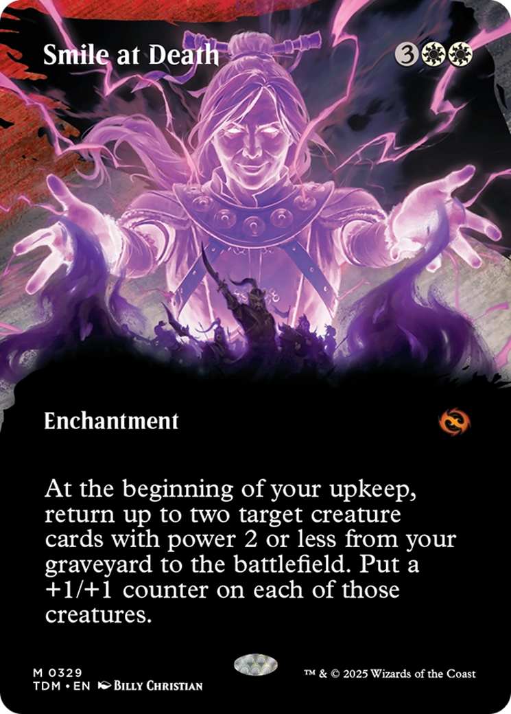 Smile at Death (Borderless) [Tarkir: Dragonstorm] | Exor Games New Glasgow
