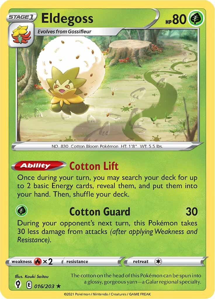 Eldegoss (016/203) (Theme Deck Exclusive) [Sword & Shield: Evolving Skies] | Exor Games New Glasgow