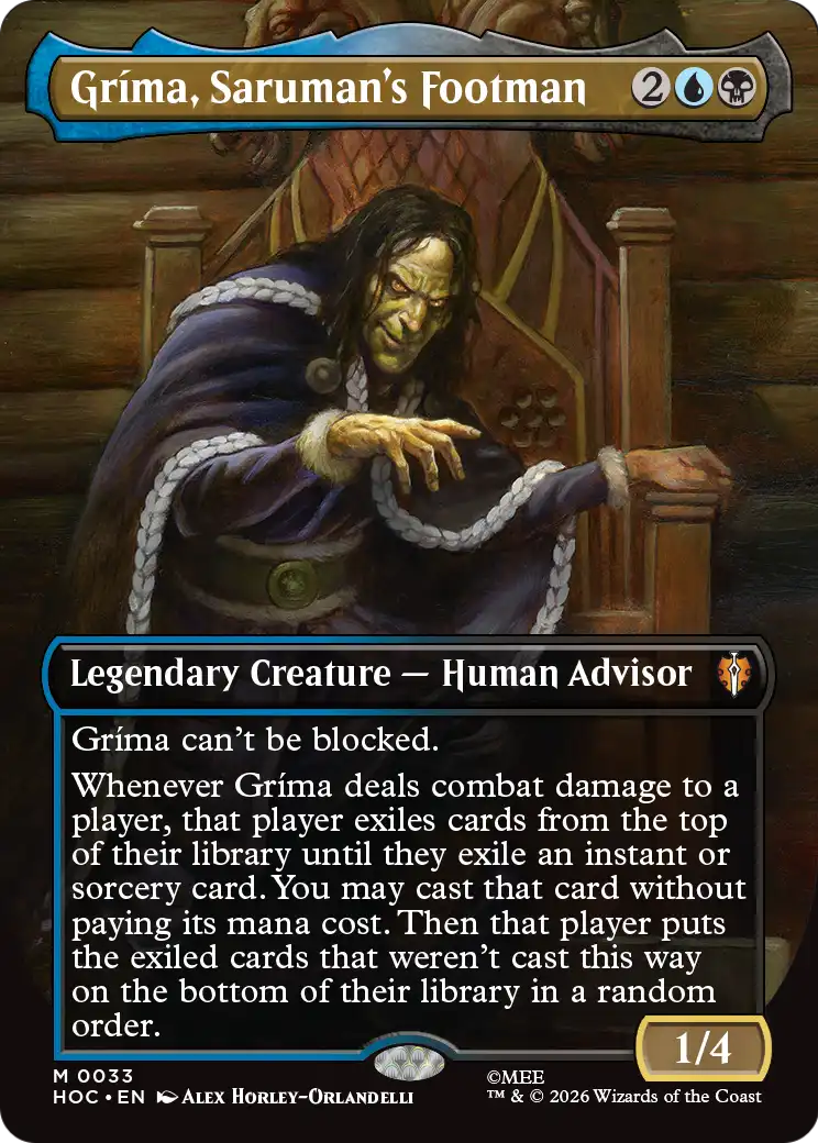 Grima, Saruman's Footman (Borderless) [The Hobbit: Eternal-Legal] | Exor Games New Glasgow