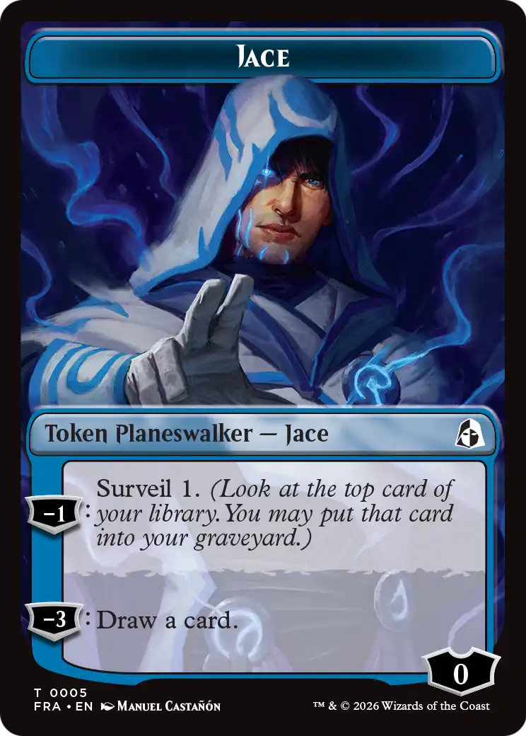 Illusion // Jace Double-Sided Token [Reality Fracture Tokens] | Exor Games New Glasgow