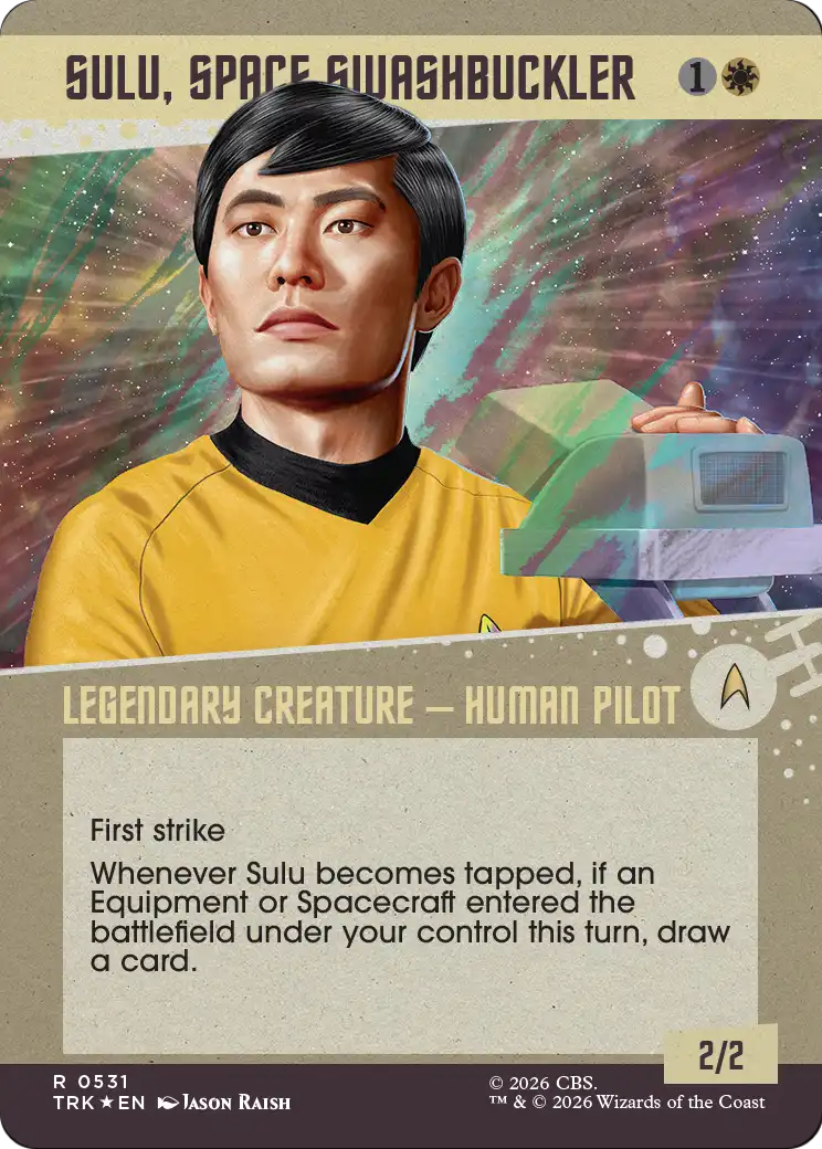 Sulu, Space Swashbuckler (Showcase) (Surge Foil) [Star Trek] | Exor Games New Glasgow