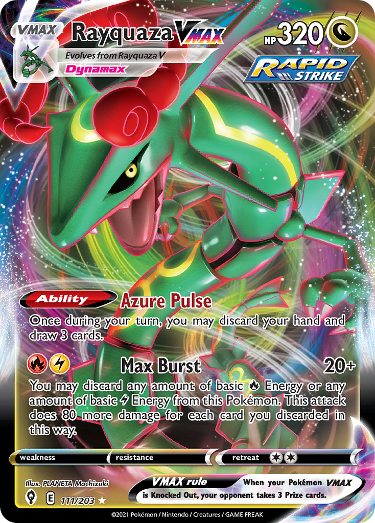 Rayquaza VMAX (111/203) (Jumbo Card) [Sword & Shield: Evolving Skies] | Exor Games New Glasgow