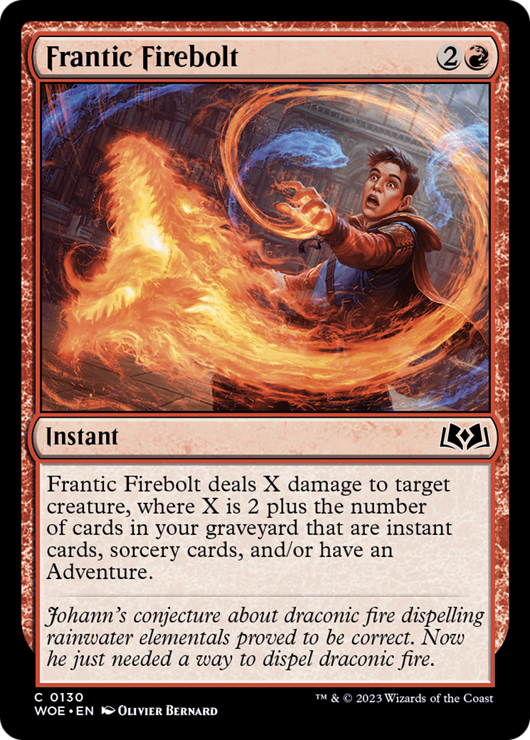 Frantic Firebolt [Wilds of Eldraine] | Exor Games New Glasgow