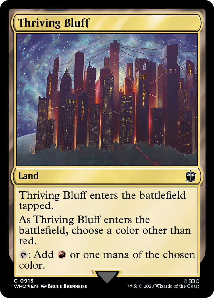 Thriving Bluff (Surge Foil) [Doctor Who] | Exor Games New Glasgow