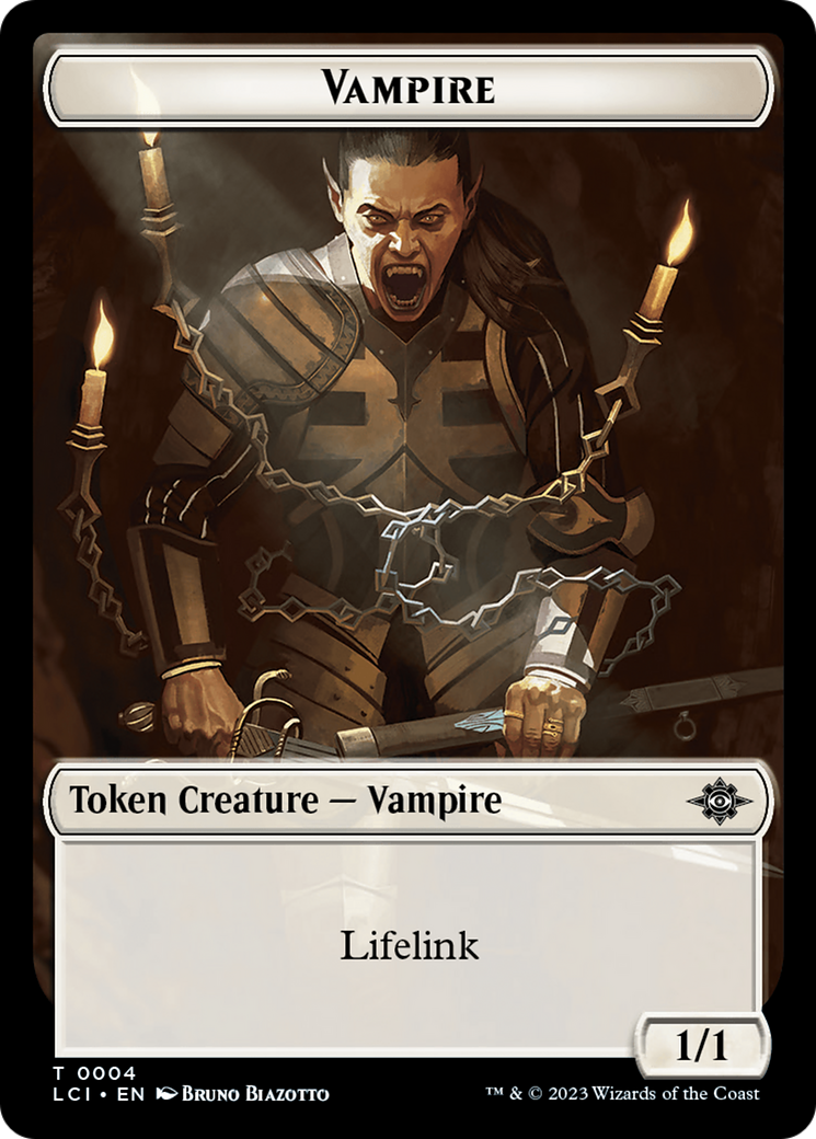 Vampire Token [The Lost Caverns of Ixalan Tokens] | Exor Games New Glasgow