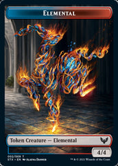 Elemental // Inkling Double-Sided Token [Strixhaven: School of Mages Tokens] | Exor Games New Glasgow