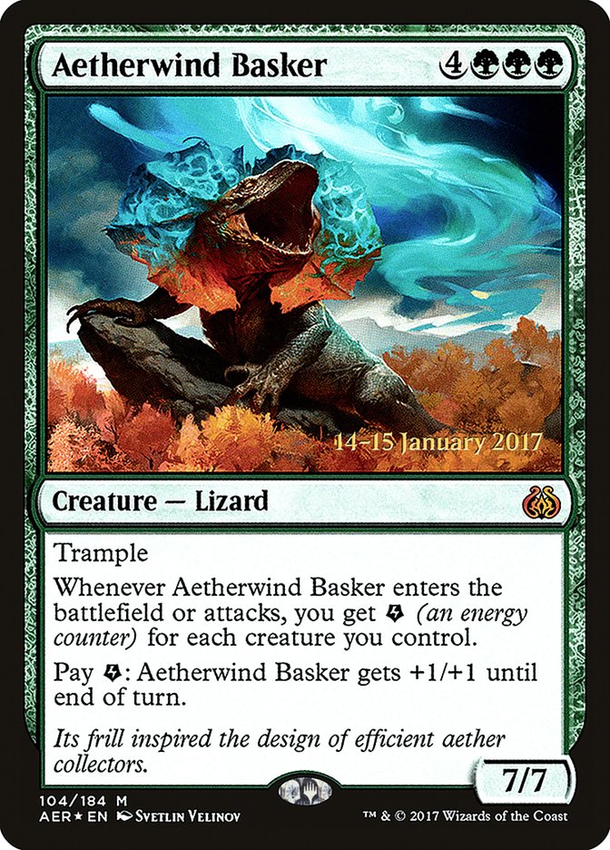 Aetherwind Basker [Aether Revolt Prerelease Promos] | Exor Games New Glasgow