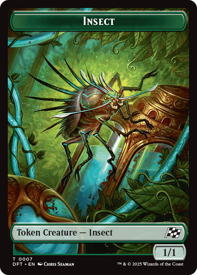 Insect // Elephant Double-Sided Token [Aetherdrift Tokens] | Exor Games New Glasgow