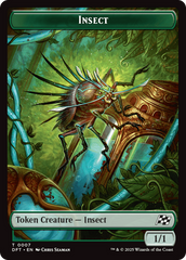 Insect // Elephant Double-Sided Token [Aetherdrift Tokens] | Exor Games New Glasgow