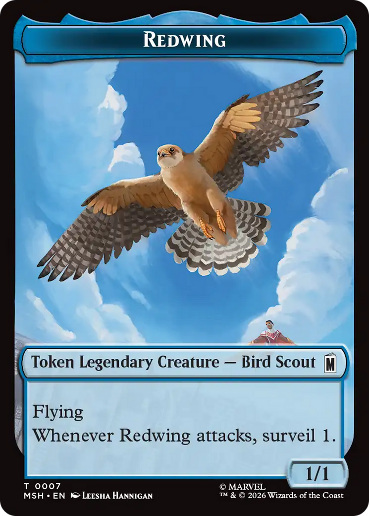 Redwing // Zabu Double-Sided Token [Marvel Super Heroes Tokens] | Exor Games New Glasgow