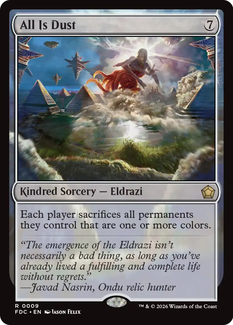 All Is Dust [Foundations Commander] | Exor Games New Glasgow