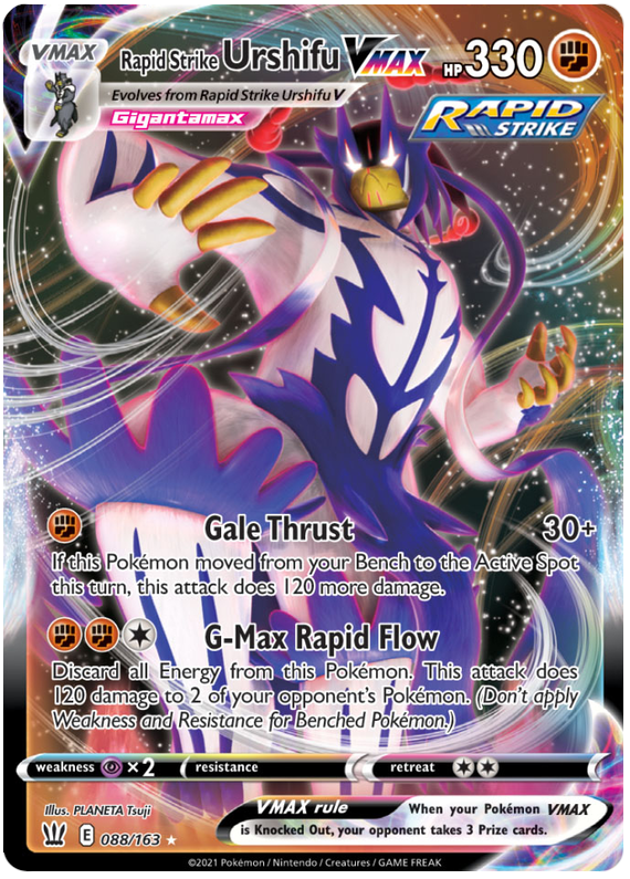 Rapid Strike Urshifu VMAX (088/163) (Jumbo Card) [Sword & Shield: Battle Styles] | Exor Games New Glasgow