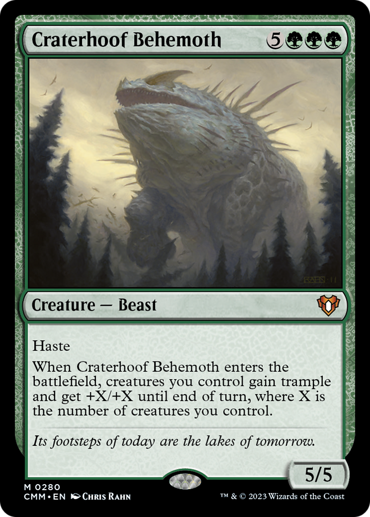 Craterhoof Behemoth [Commander Masters] | Exor Games New Glasgow