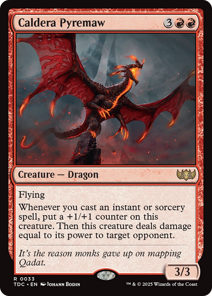 Caldera Pyremaw [Tarkir: Dragonstorm Commander] | Exor Games New Glasgow