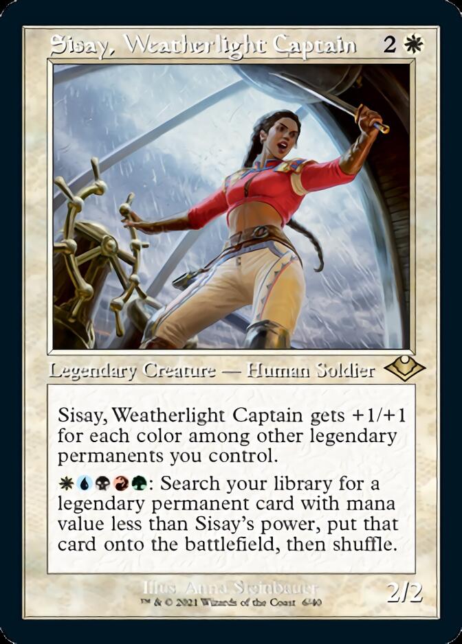 Sisay, Weatherlight Captain (Retro Foil Etched) [Modern Horizons] | Exor Games New Glasgow