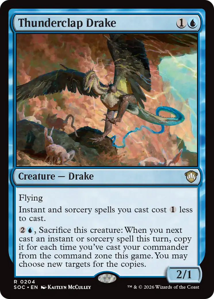Thunderclap Drake [Secrets of Strixhaven Commander] | Exor Games New Glasgow