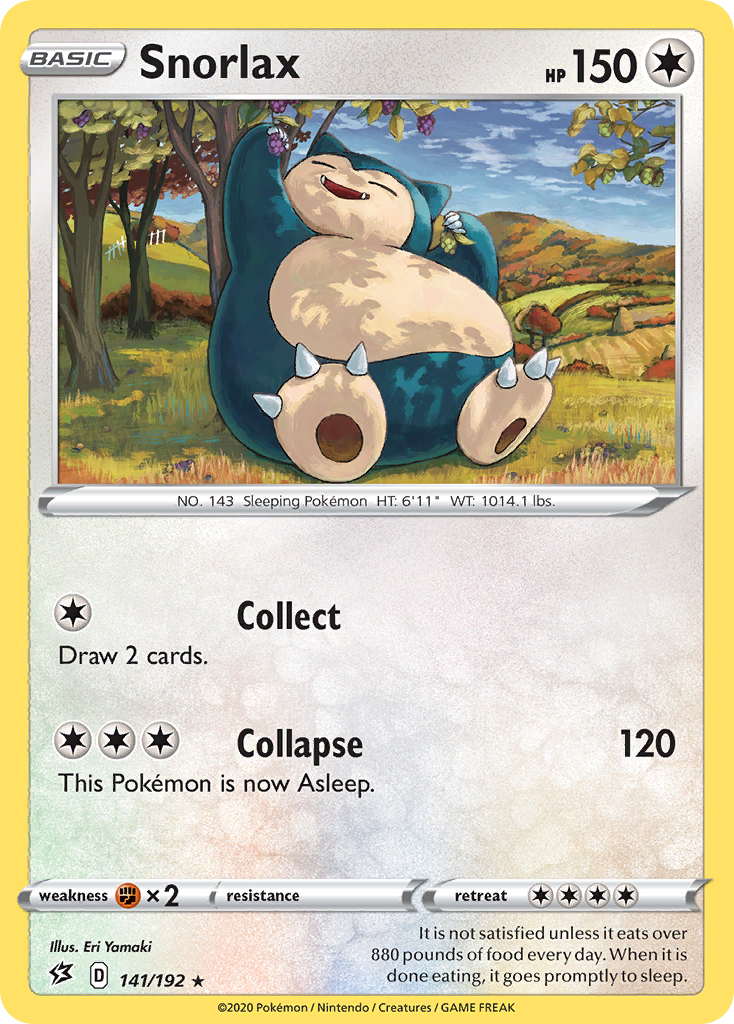 Snorlax (141/192) [Sword & Shield: Rebel Clash] | Exor Games New Glasgow