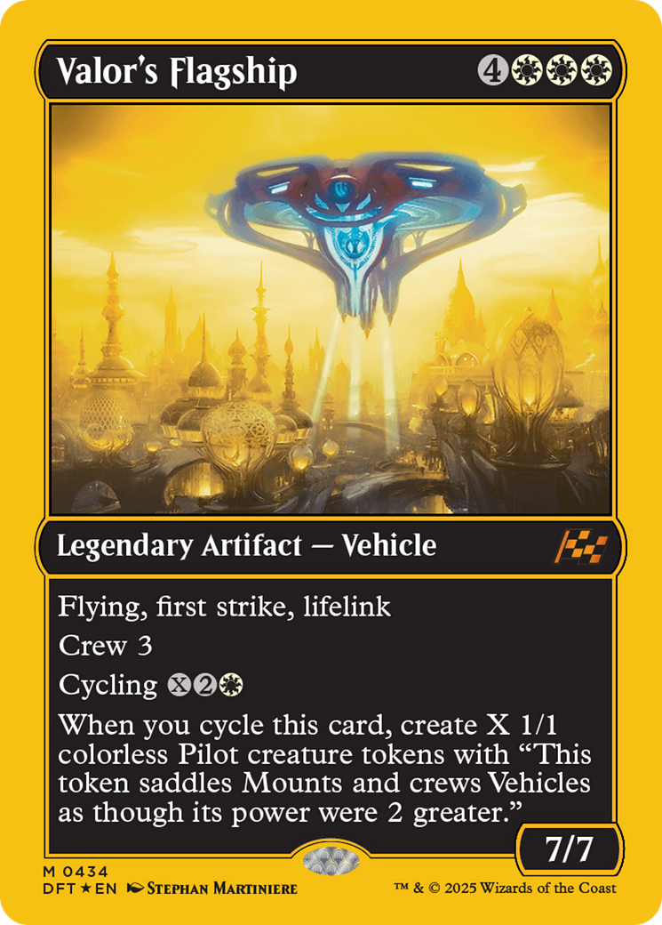 Valor's Flagship (First-Place Foil) [Aetherdrift] | Exor Games New Glasgow