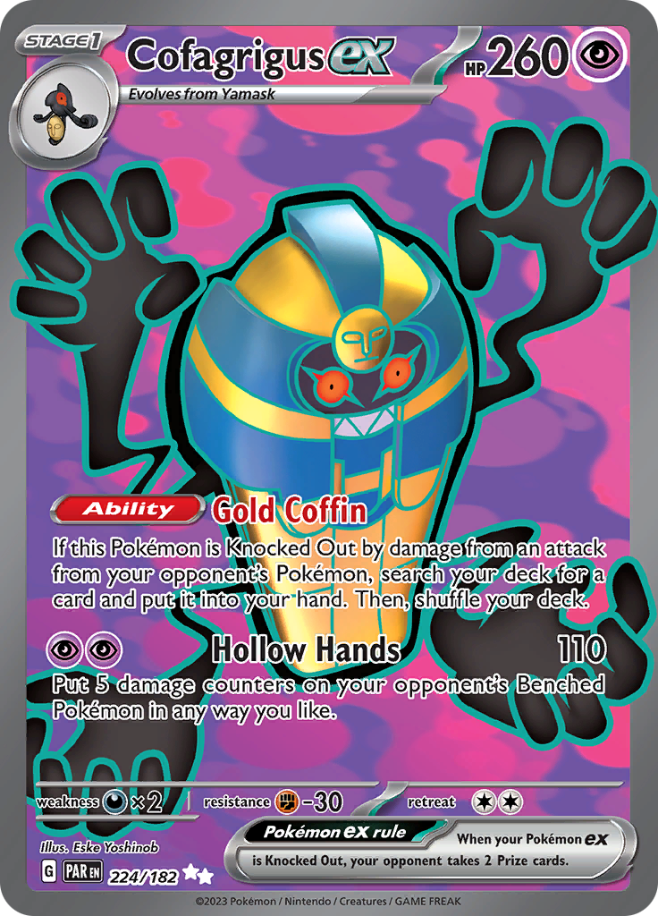 Cofagrigus ex (224/182) [Scarlet & Violet: Paradox Rift] | Exor Games New Glasgow