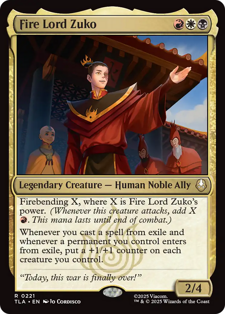 Fire Lord Zuko [Avatar: The Last Airbender] | Exor Games New Glasgow