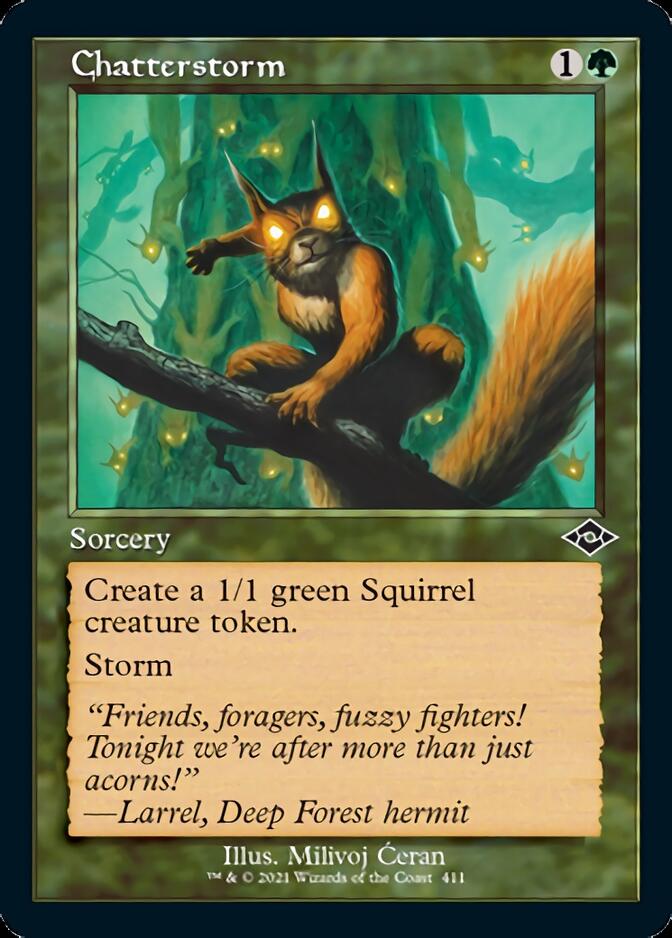 Chatterstorm (Retro Foil Etched) [Modern Horizons 2] | Exor Games New Glasgow