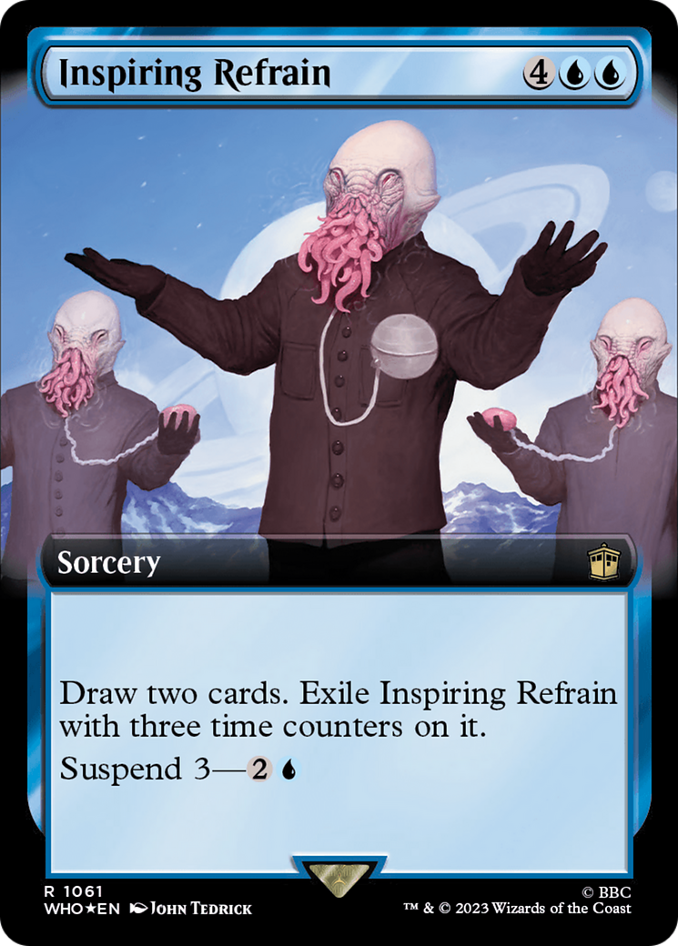 Inspiring Refrain (Extended Art) (Surge Foil) [Doctor Who] | Exor Games New Glasgow