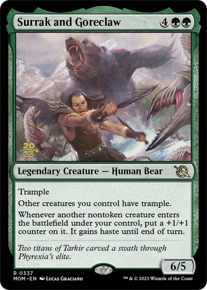 Surrak and Goreclaw [March of the Machine Prerelease Promos] | Exor Games New Glasgow
