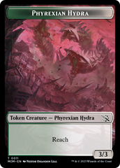 Monk // Phyrexian Hydra (11) Double-Sided Token [March of the Machine Tokens] | Exor Games New Glasgow