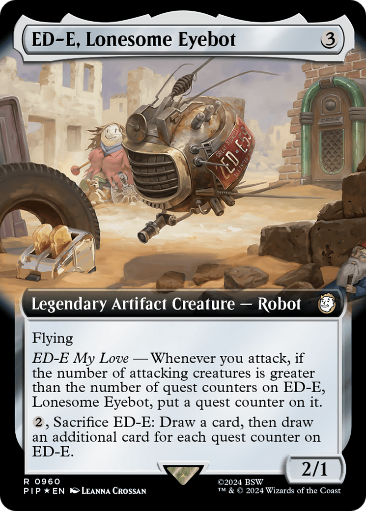 ED-E, Lonesome Eyebot (Extended Art) (Surge Foil) [Fallout] | Exor Games New Glasgow