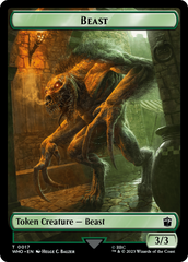 Soldier // Beast Double-Sided Token [Doctor Who Tokens] | Exor Games New Glasgow