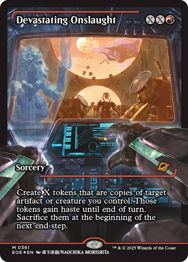 Devastating Onslaught (0361) (Showcase) [Edge of Eternities] | Exor Games New Glasgow