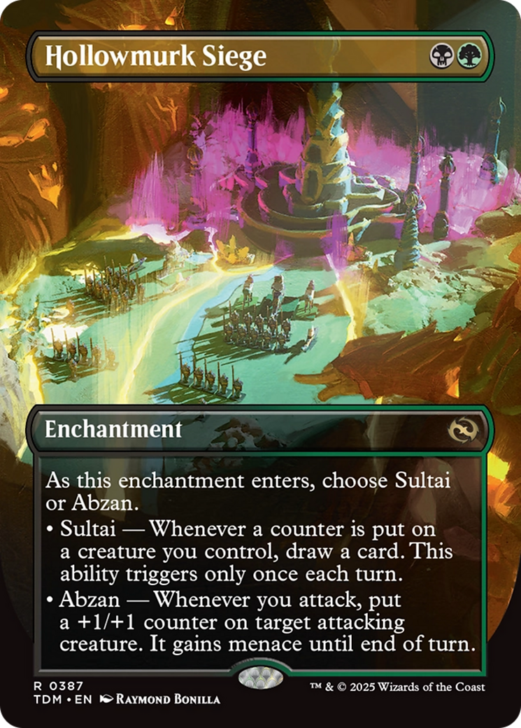 Hollowmurk Siege (Borderless) [Tarkir: Dragonstorm] | Exor Games New Glasgow