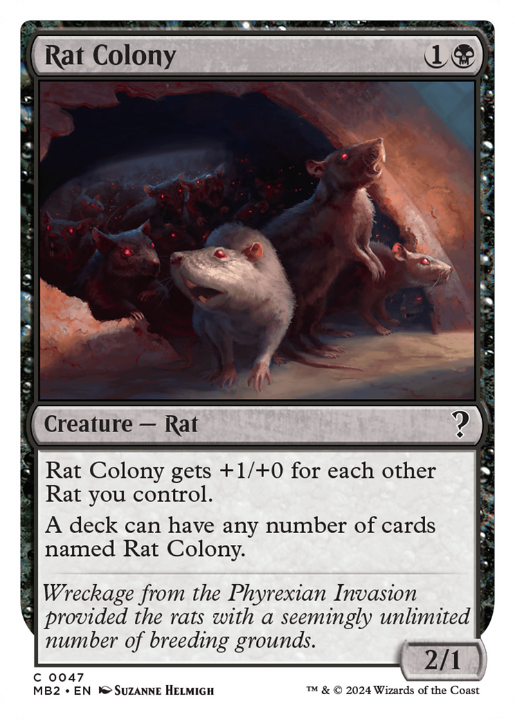 Rat Colony (White Border) [Mystery Booster 2] | Exor Games New Glasgow