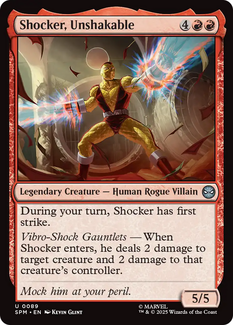 Shocker, Unshakable [Marvel's Spider-Man] | Exor Games New Glasgow
