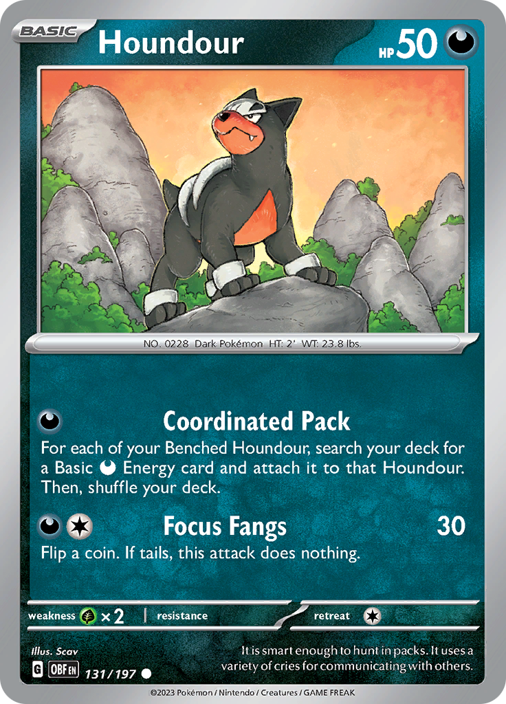 Houndour (131/197) [Scarlet & Violet: Obsidian Flames] | Exor Games New Glasgow