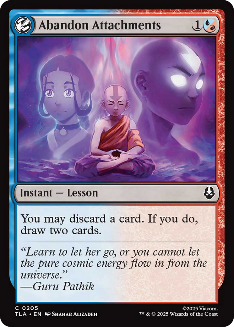 Abandon Attachments [Avatar: The Last Airbender] | Exor Games New Glasgow