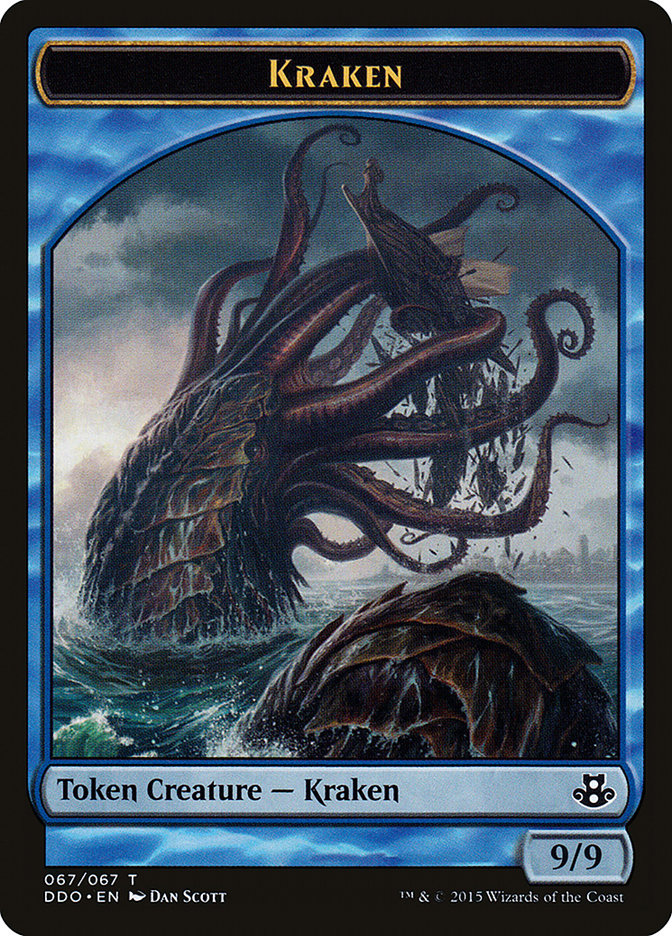 Kraken Token [Duel Decks: Elspeth vs. Kiora] | Exor Games New Glasgow