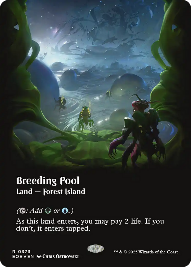 Breeding Pool (Borderless) (Galaxy Foil) [Edge of Eternities] | Exor Games New Glasgow