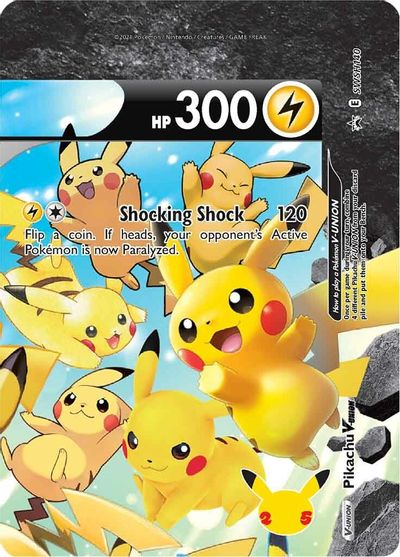 Pikachu V-UNION (SWSH140) (Celebrations) [Sword & Shield: Black Star Promos] | Exor Games New Glasgow