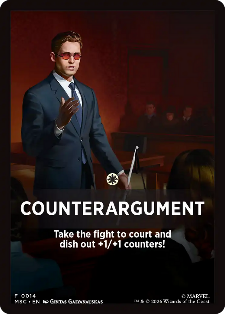 Counterargument Theme Card [Marvel Super Heroes Commander] | Exor Games New Glasgow