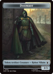 Merfolk // Doombot Double-Sided Token [Marvel Super Heroes Tokens] | Exor Games New Glasgow