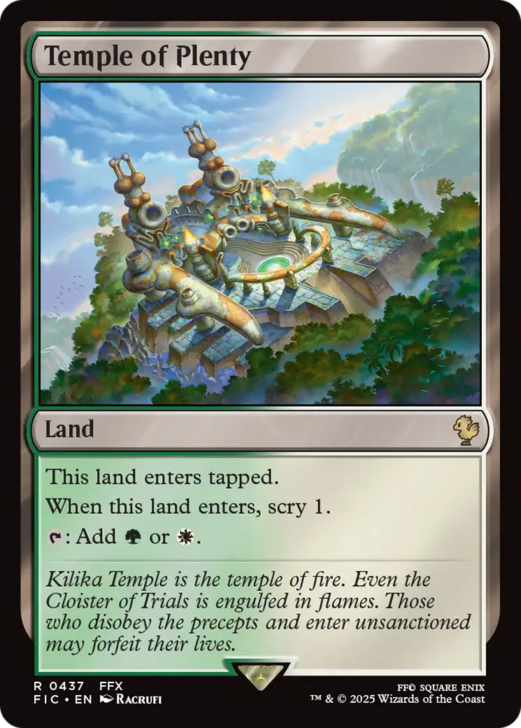 Temple of Plenty [FINAL FANTASY Commander] | Exor Games New Glasgow