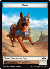Dog // Goblin Double-Sided Token [Tarkir: Dragonstorm Commander Tokens] | Exor Games New Glasgow