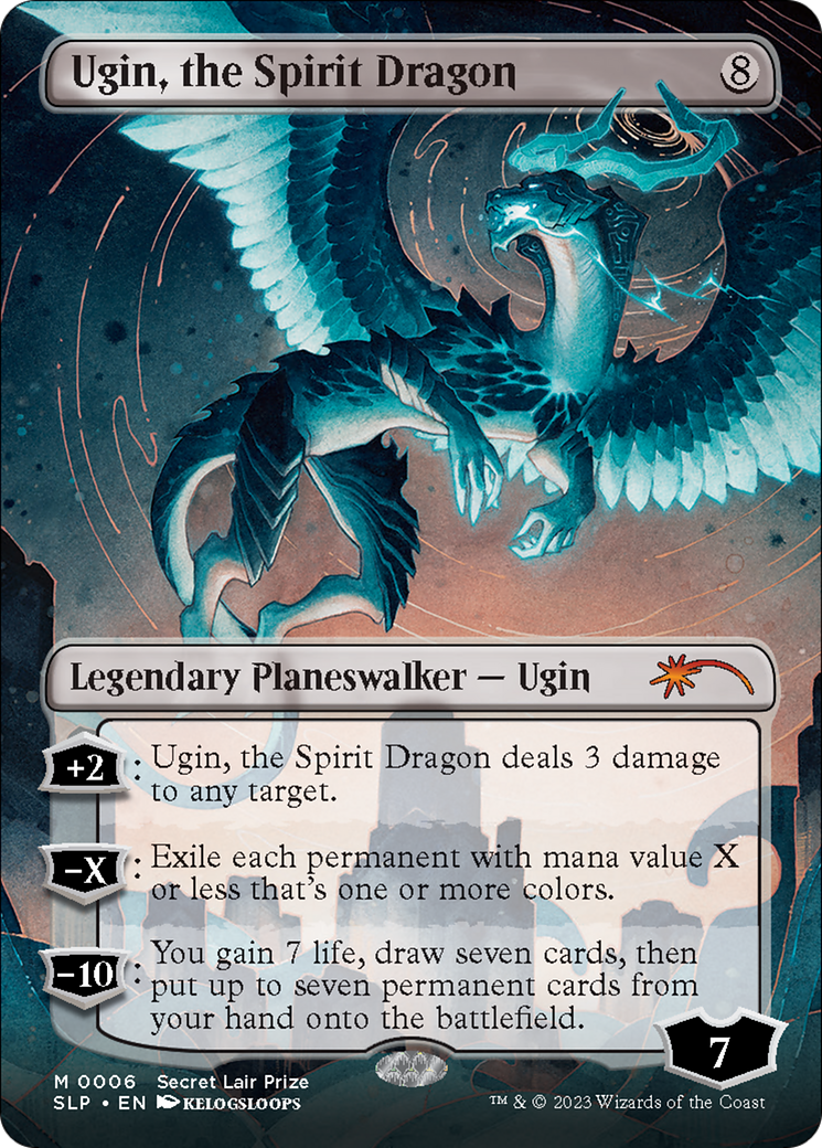 Ugin, the Spirit Dragon (Borderless) [Secret Lair Showdown] | Exor Games New Glasgow