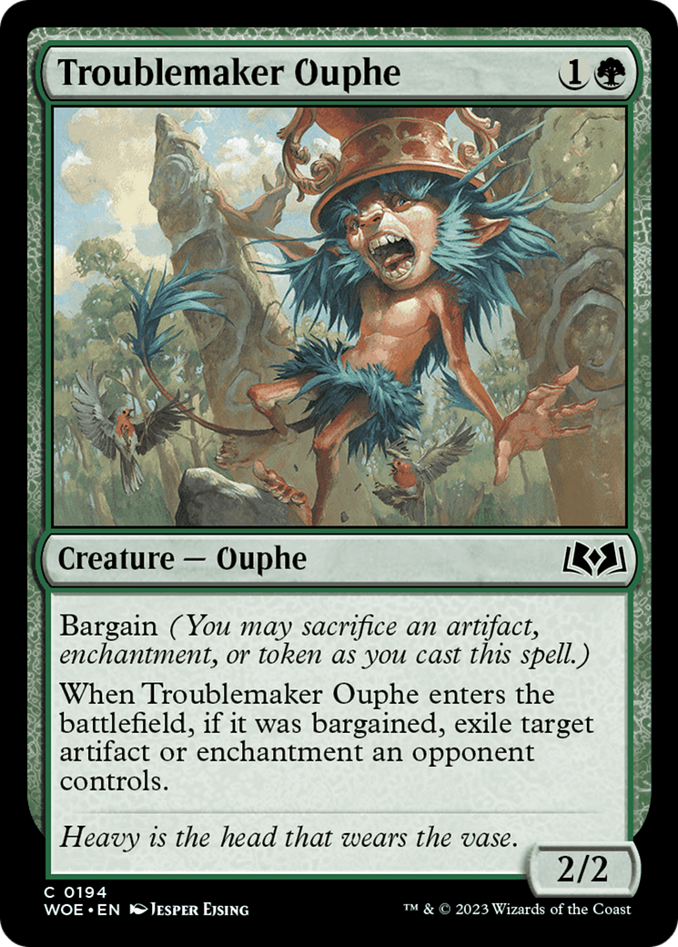 Troublemaker Ouphe [Wilds of Eldraine] | Exor Games New Glasgow