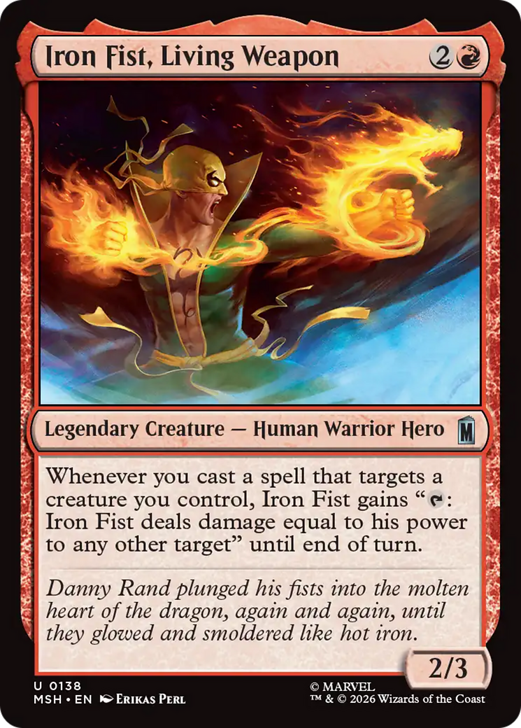Iron Fist, Living Weapon [Marvel Super Heroes] | Exor Games New Glasgow