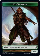 Elf Warrior // Demon Berserker Double-Sided Token [Kaldheim Tokens] | Exor Games New Glasgow