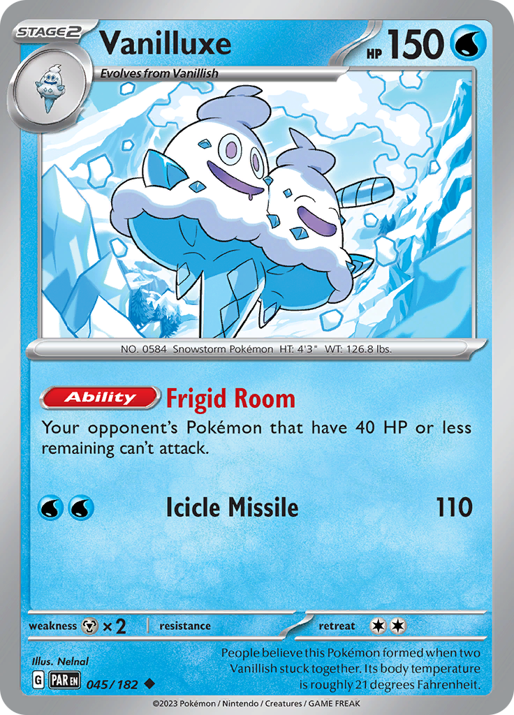 Vanilluxe (045/182) [Scarlet & Violet: Paradox Rift] | Exor Games New Glasgow