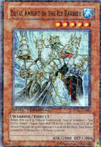 Royal Knight of the Ice Barrier [DT01-EN065] Super Rare | Exor Games New Glasgow